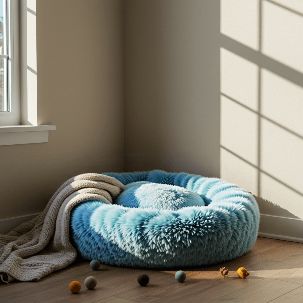 Donut Dog Bed - FluffyPaw