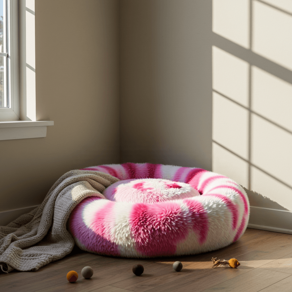 Donut Dog Bed - FluffyPaw