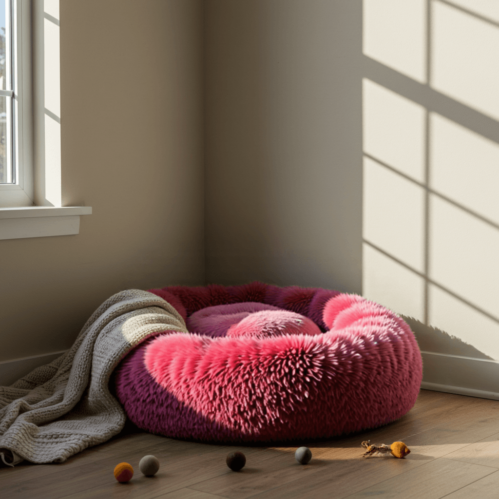 Donut Dog Bed - FluffyPaw