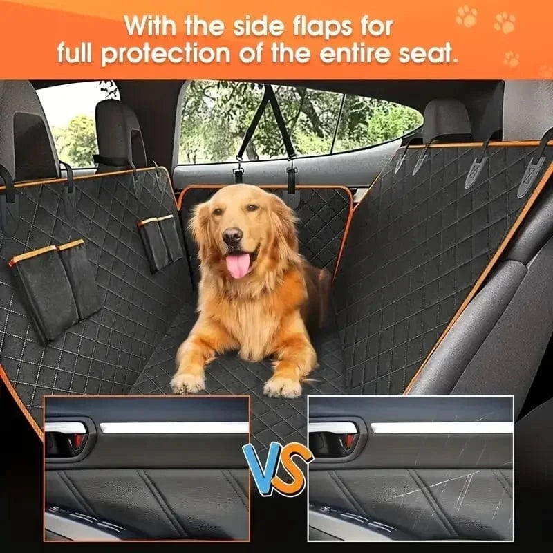 FluffyPaw 100% Waterproof Dog Car Seat Cover – Scratch Proof & Nonslip