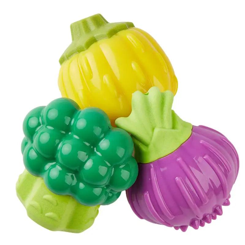 FluffyPaw Cute Veggie Squeaky Dog Chew Toy