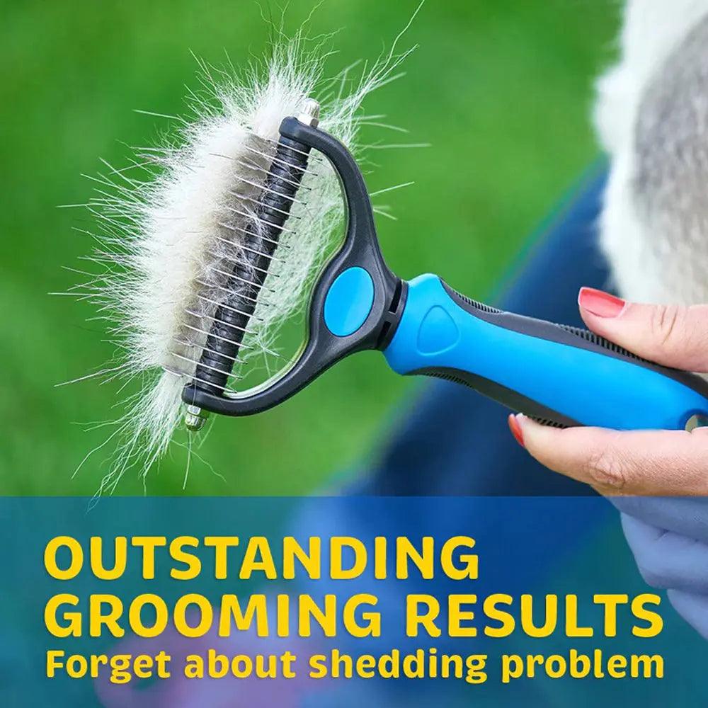 FluffyPaw Dog DeShedding Grooming Brush