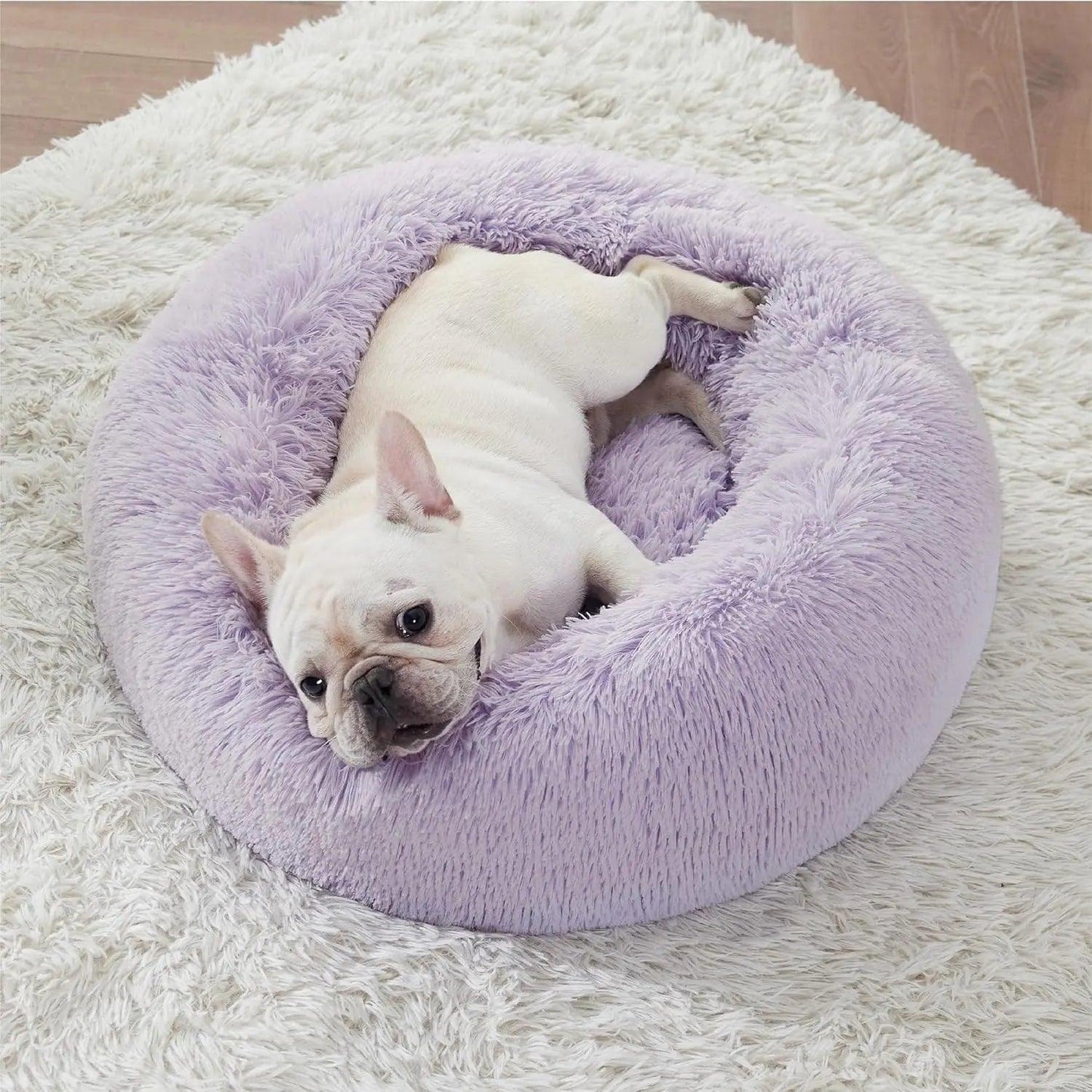 FluffyPaw Donut Dog Bed