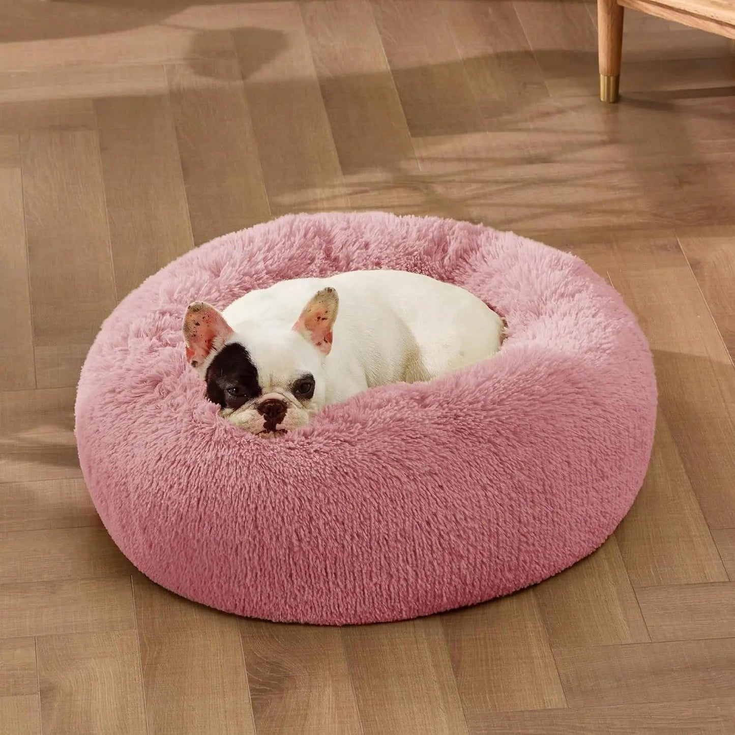 FluffyPaw Donut Dog Bed S / 15in Diameter / Hot Pink