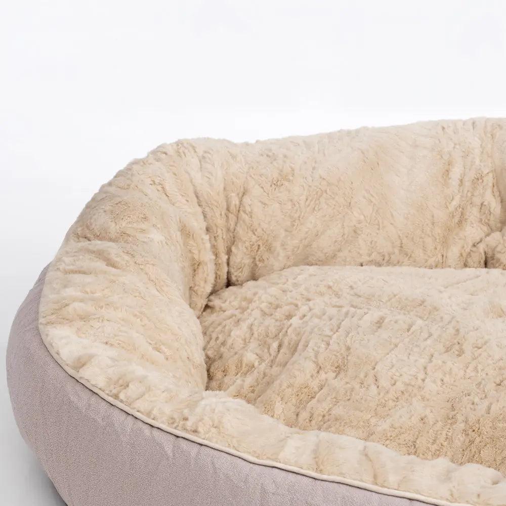 FluffyPaw Donut Plush Warm Pet Bed