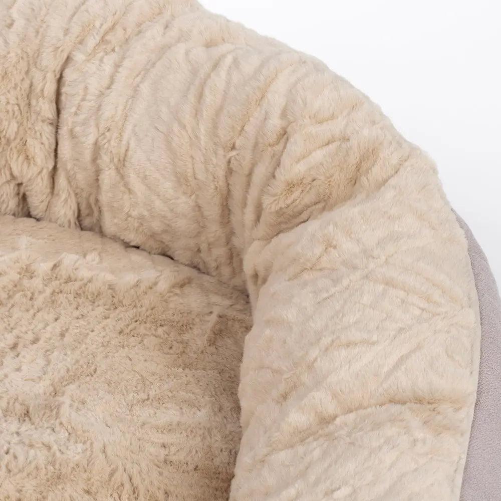 FluffyPaw Donut Plush Warm Pet Bed