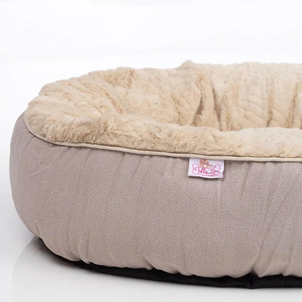 FluffyPaw Donut Plush Warm Pet Bed
