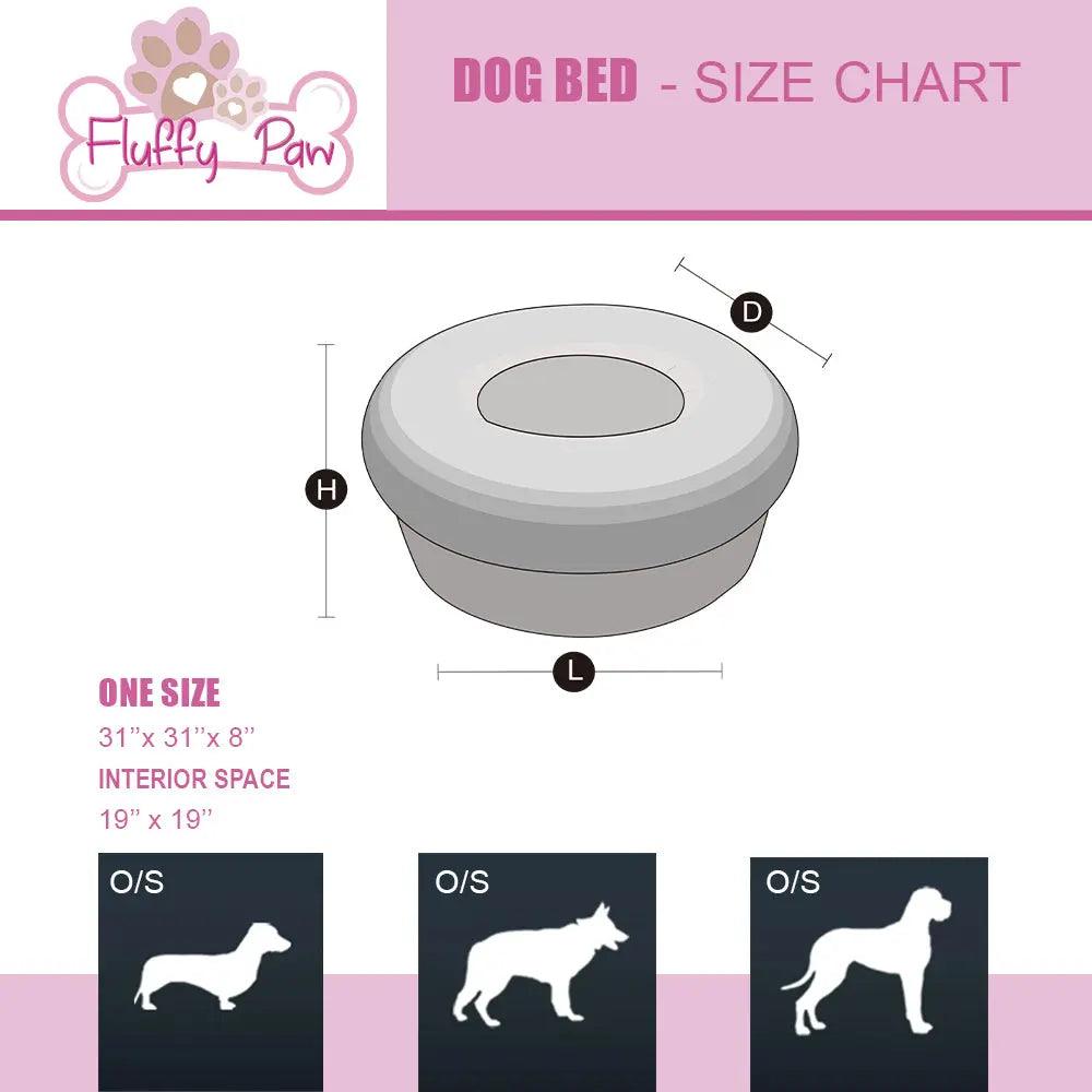 FluffyPaw Donut Plush Warm Pet Bed