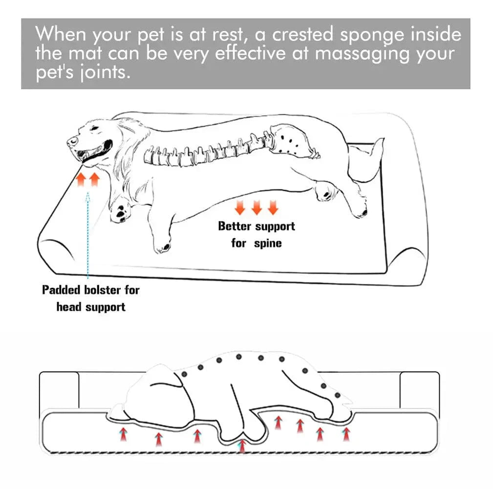 FluffyPaw Extra Large Orthopedic Dog Bed – Washable Foam Mattress