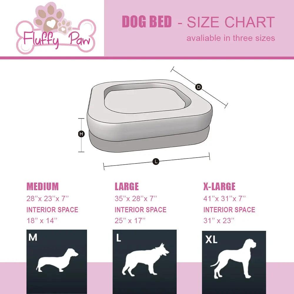 FluffyPaw Orthopedic Memory Foam Pet Bed