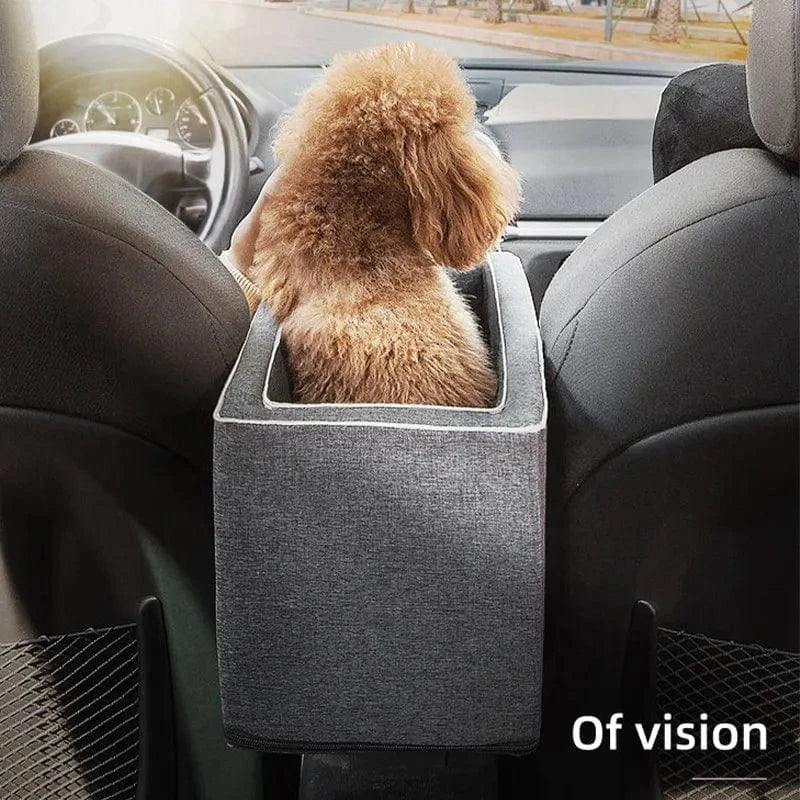 FluffyPaw Portable Dog Car Seat – Central Seat Carrier for Small Pets