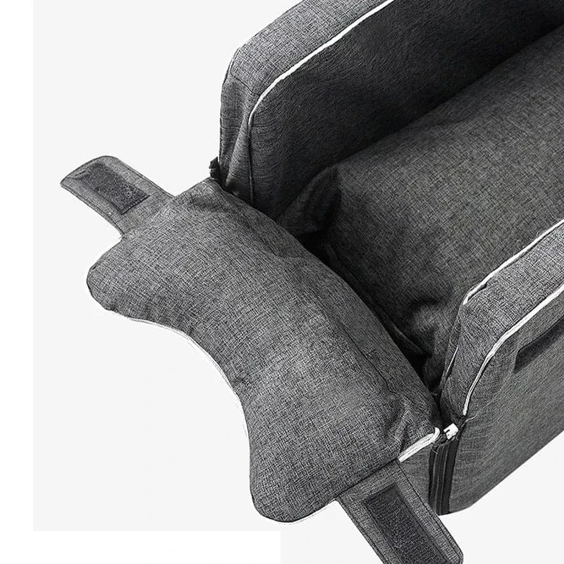 FluffyPaw Portable Dog Car Seat – Central Seat Carrier for Small Pets