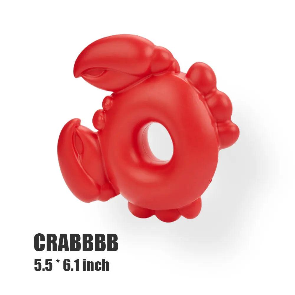 FluffyPaw Premium Cute Squeaky Dog Chew Toy Crab