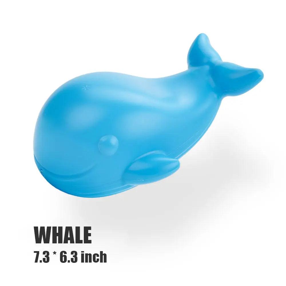 FluffyPaw Premium Cute Squeaky Dog Chew Toy Whale