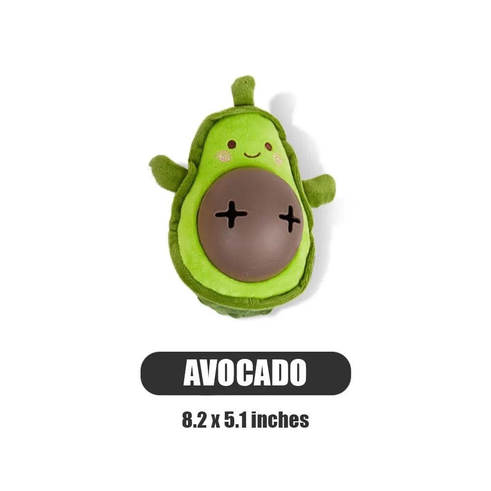 FluffyPaw Premium Dog Treat Dispenser Toy Avocado