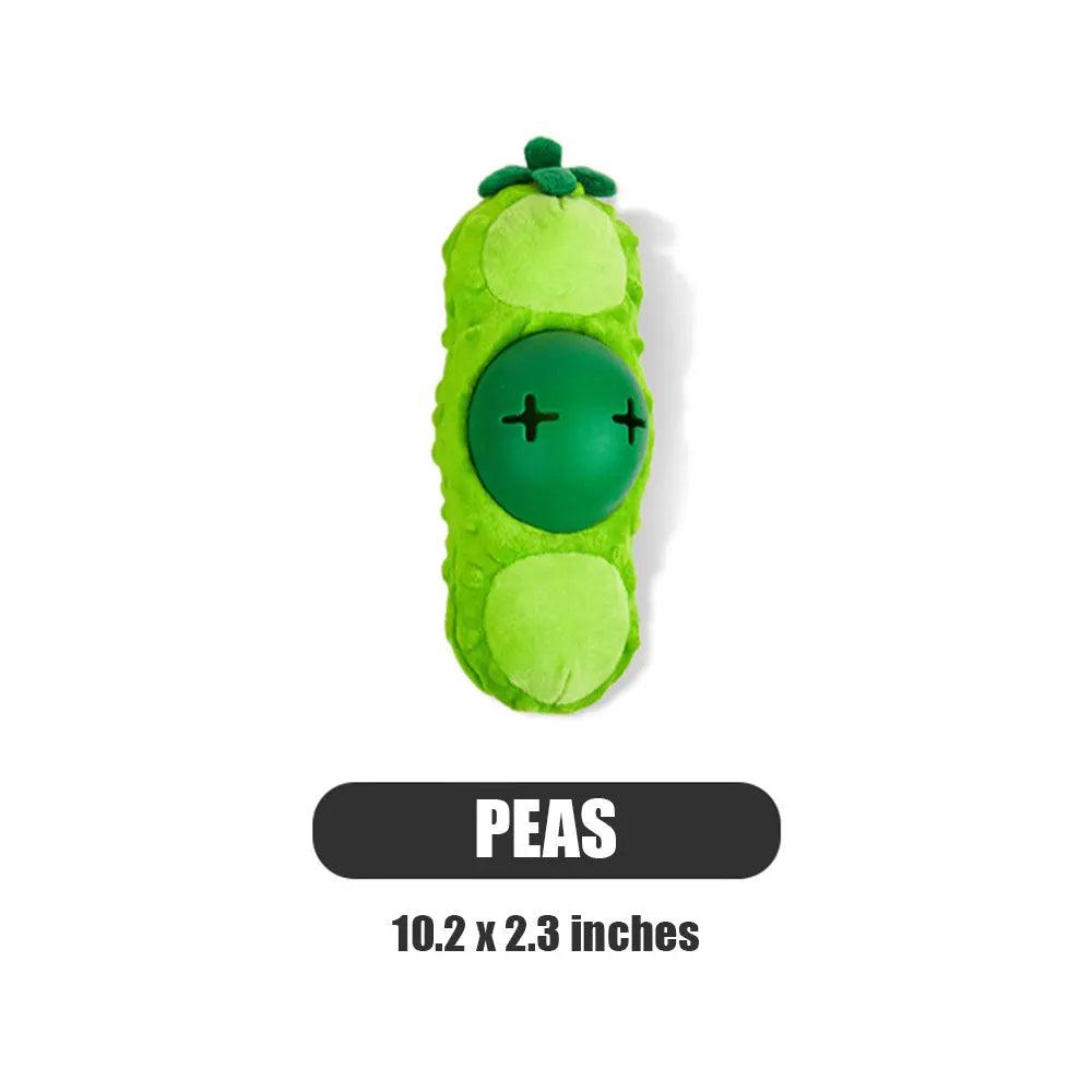 FluffyPaw Premium Dog Treat Dispenser Toy Peas