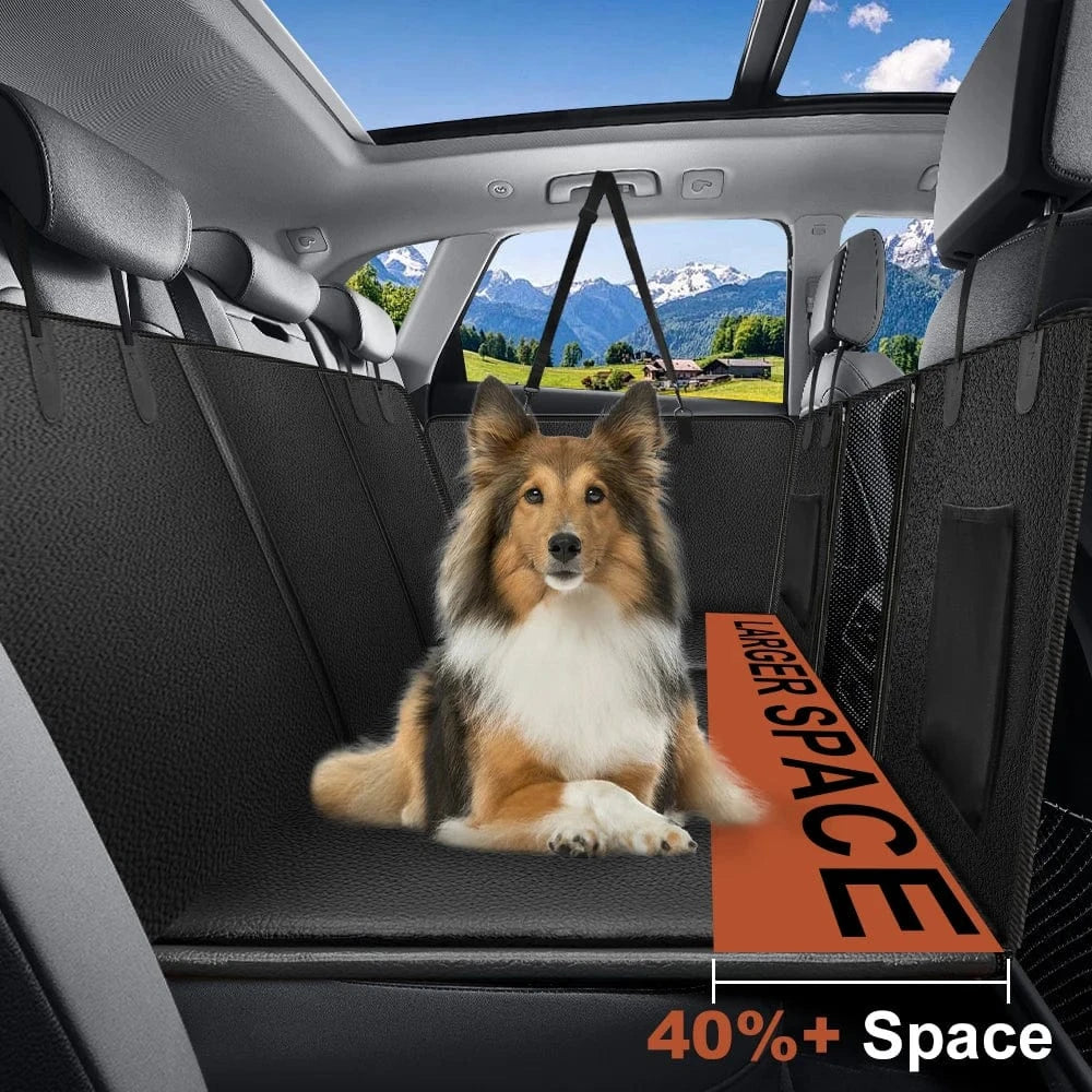 FluffyPaw Waterproof Dog Car Seat Cover – Rear Seat Protector