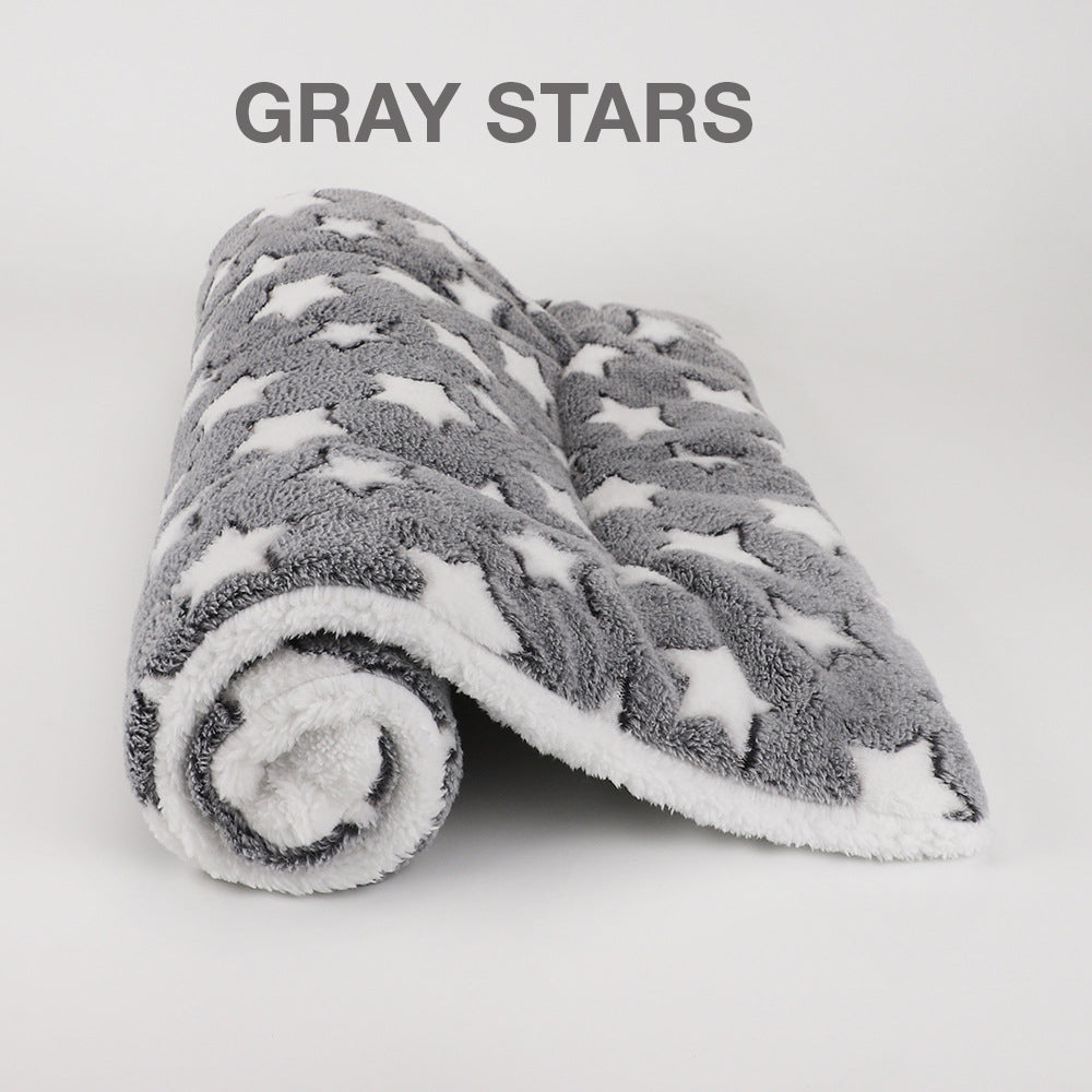 Soft Flannel Thickened Fleece Blanket Pad