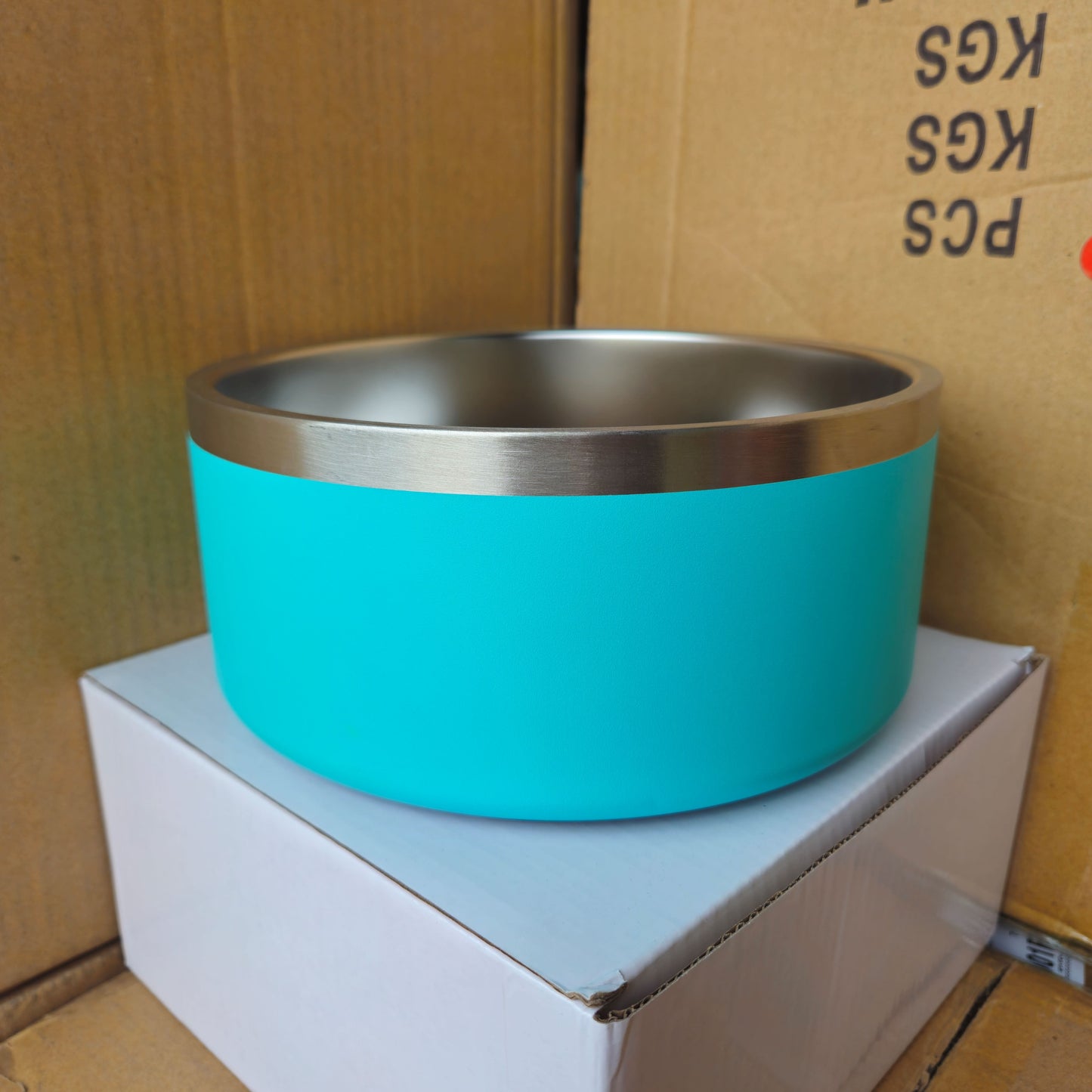 64oz Double Wall Insulated Stainless Steel Dog Food Bowl