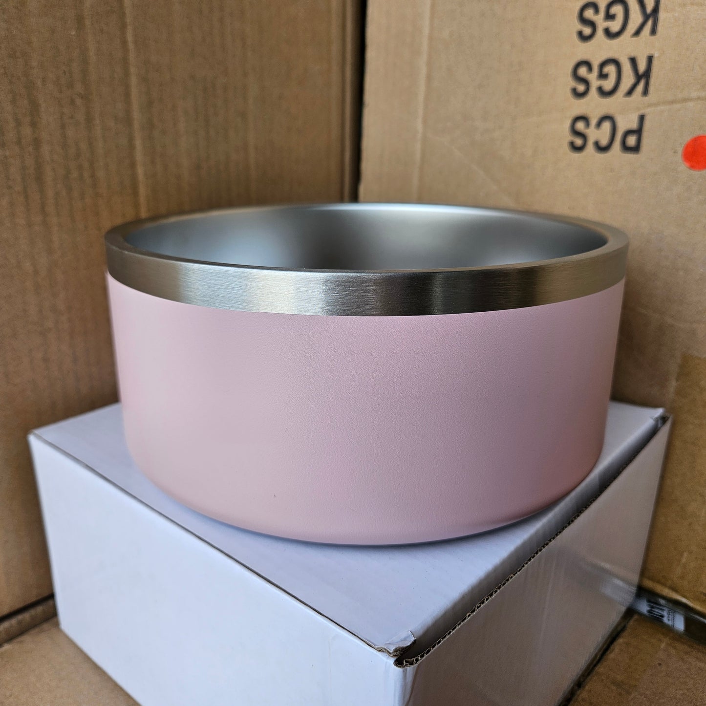 64oz Double Wall Insulated Stainless Steel Dog Food Bowl