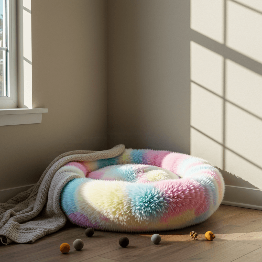 Donut Dog Bed - FluffyPaw