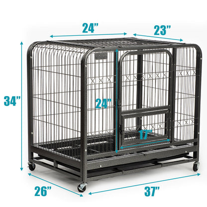 37" Heavy Duty Dog Kennel FluffyPaw