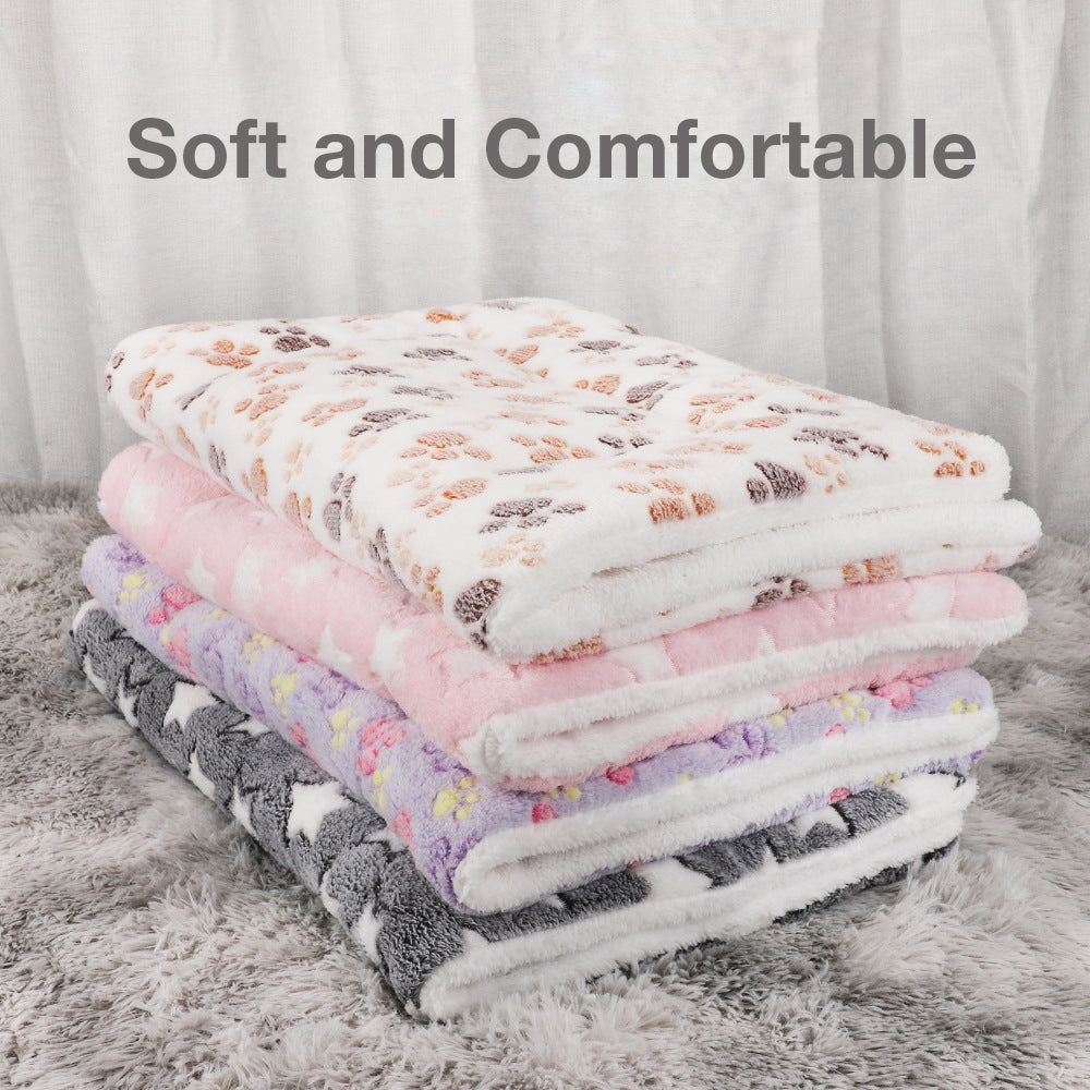 Soft Flannel Thickened Fleece Blanket Pad