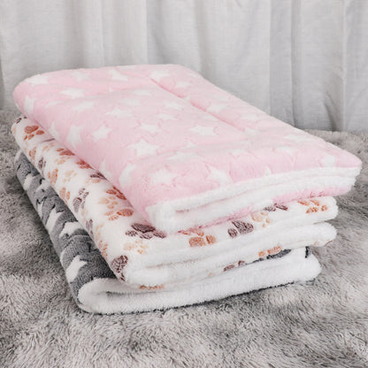 Soft Flannel Thickened Fleece Blanket Pad