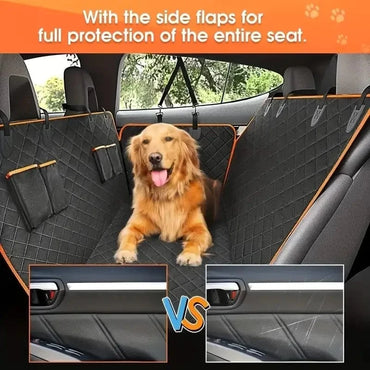 FluffyPaw 100% Waterproof Dog Car Seat Cover – Scratch Proof & Nonslip