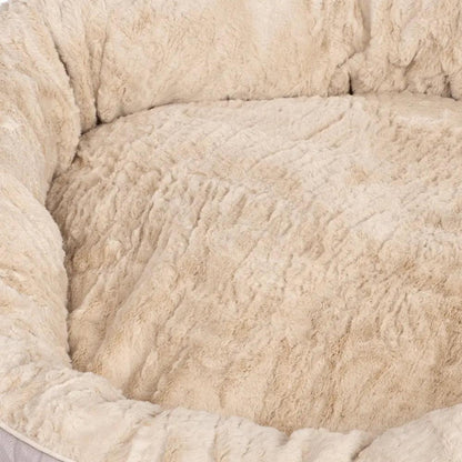 FluffyPaw Donut Plush Warm Pet Bed