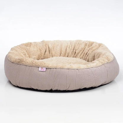 FluffyPaw Donut Plush Warm Pet Bed