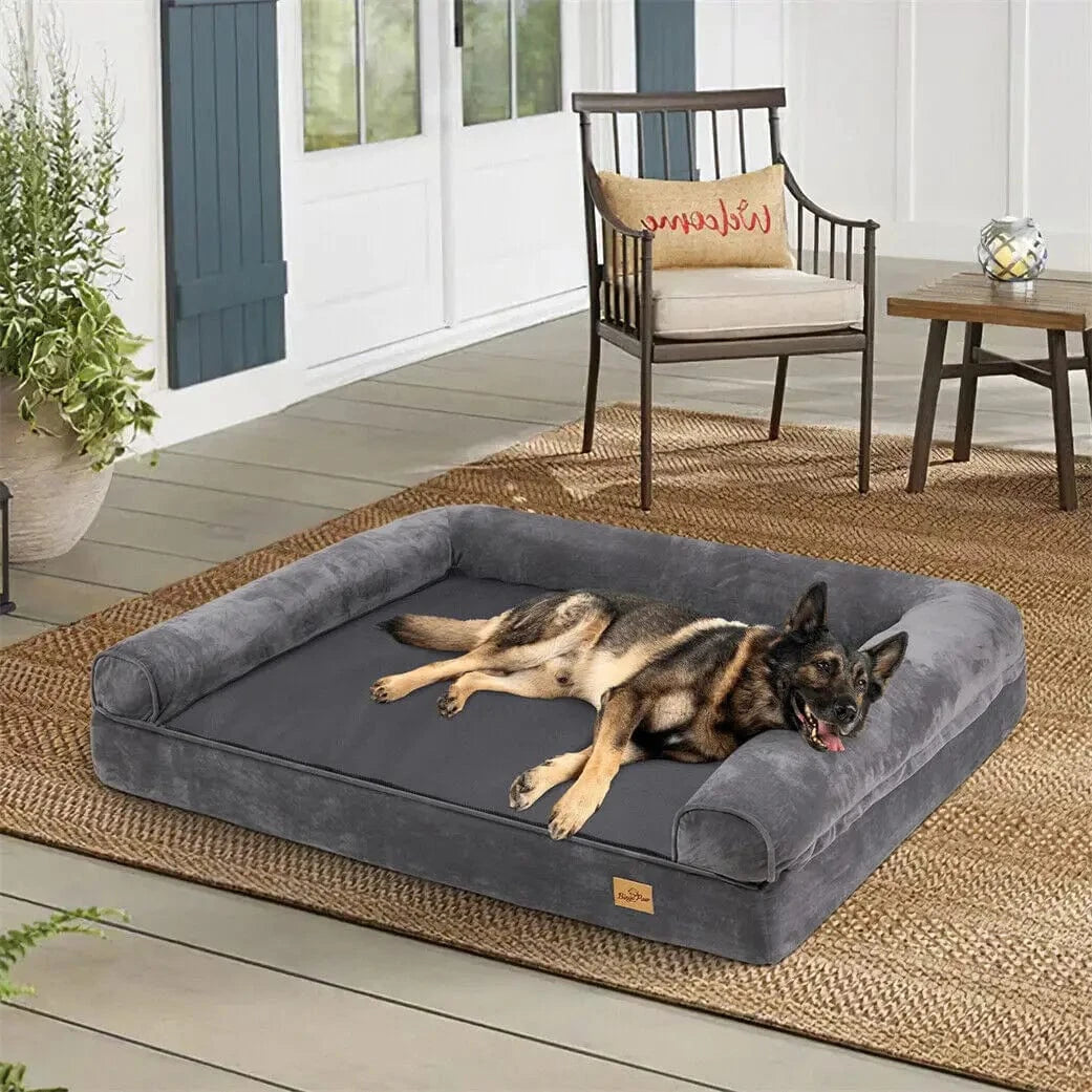 FluffyPaw Extra Large Orthopedic Dog Bed – Washable Foam Mattress