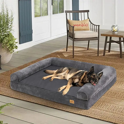 FluffyPaw Extra Large Orthopedic Dog Bed – Washable Foam Mattress