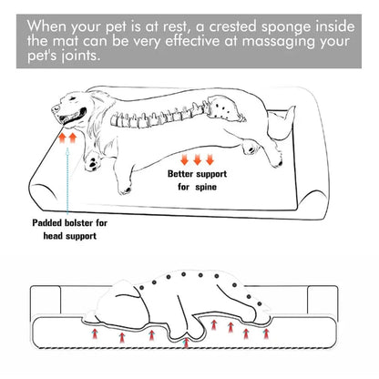 FluffyPaw Extra Large Orthopedic Dog Bed – Washable Foam Mattress