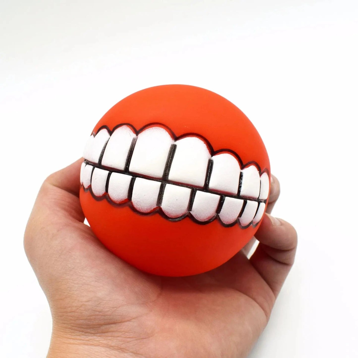 FluffyPaw Silicone Squeaky Dog Chew Toy – Interactive Puppy Ball
