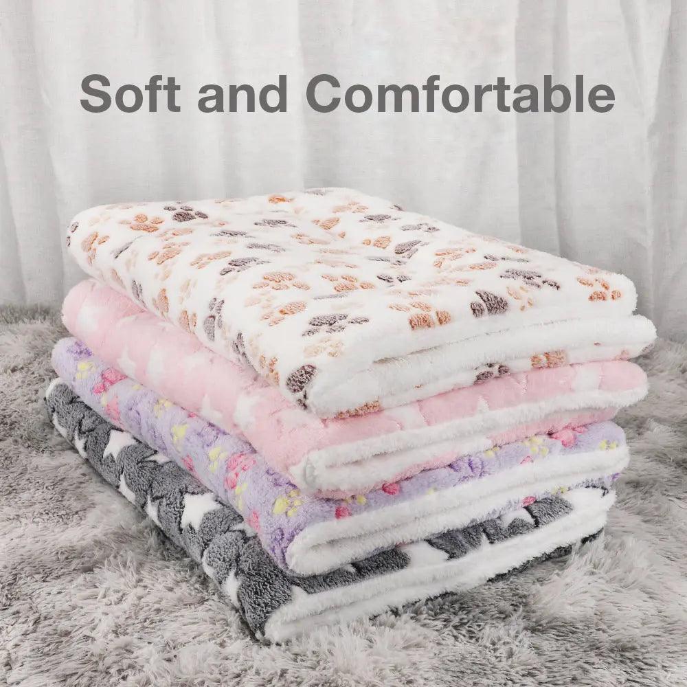 FluffyPaw Soft Flannel Thickened Fleece Blanket Pad