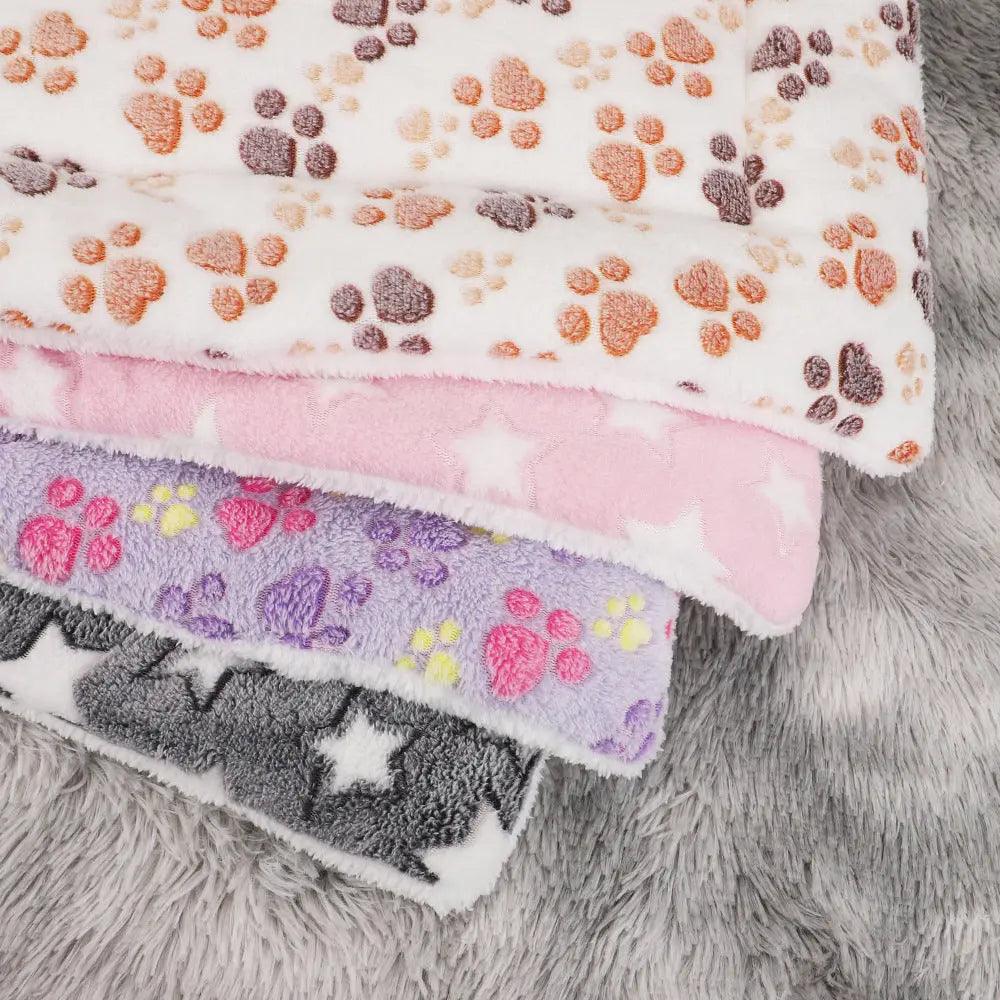 FluffyPaw Soft Flannel Thickened Fleece Blanket Pad