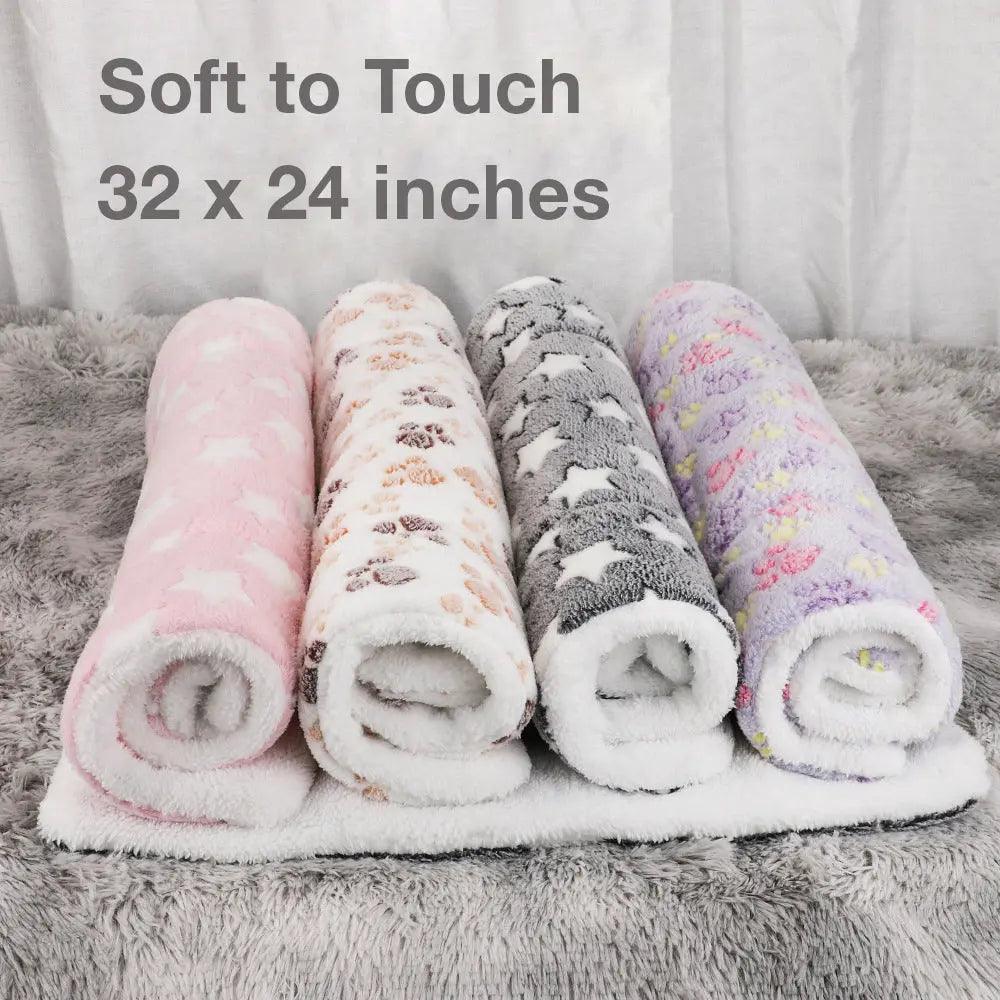FluffyPaw Soft Flannel Thickened Fleece Blanket Pad