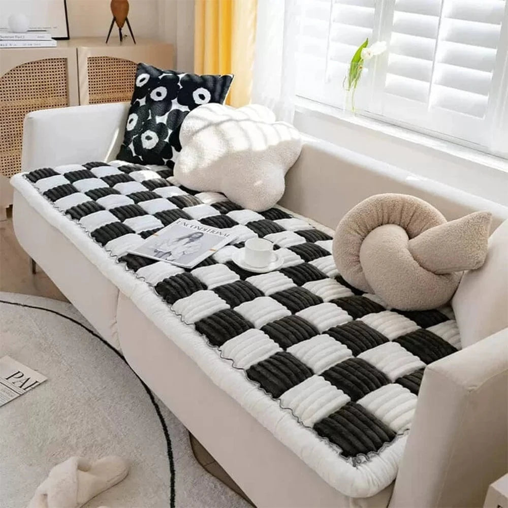 FluffyPaw Washable Anti-Slip Dog Bed Mat & Cat Scratch Blanket for Large Pets
