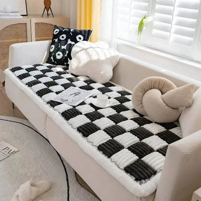 FluffyPaw Washable Anti-Slip Dog Bed Mat & Cat Scratch Blanket for Large Pets