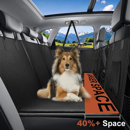FluffyPaw Waterproof Dog Car Seat Cover – Rear Seat Protector